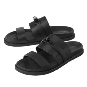 Hermès Dép Hermès Jackson Sandal H242951ZH01445 Màu Đen