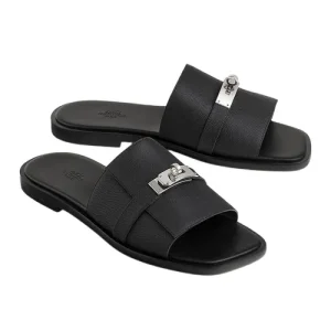 Hermès Dép Hermès Gabriel Sandal H242910ZH03420 Màu Đen
