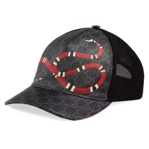 Gucci Mũ Gucci GG Kingsnake Print Hat 426887 4HB10 1060 Màu Đen Size M