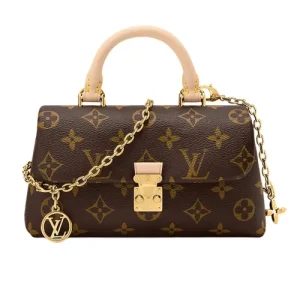 Louis Vuitton Túi Xách Tay Nữ Louis Vuitton LV Nano Madeleine Monogram Coated Canvas M28426 Màu Nâu