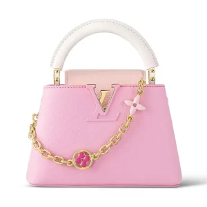 Louis Vuitton Túi Xách Tay Nữ Louis Vuitton LV Capucines Mini M22375 Màu Hồng